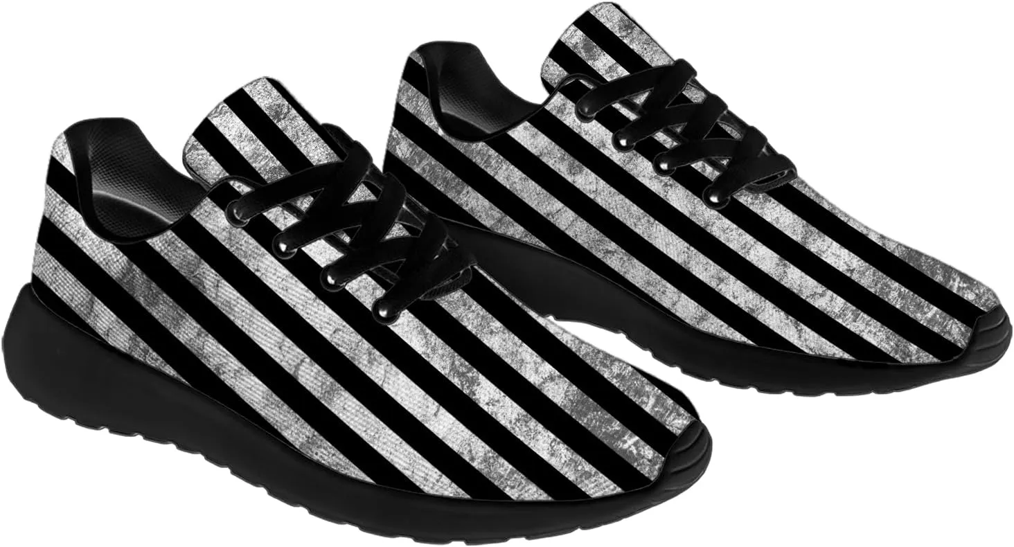 Striped Tennis Shoes for Men Women Running Walking Shoes Gym Athletic Sneakers Gifts for Mom Dad