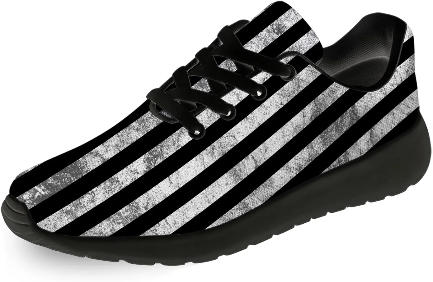 Striped Tennis Shoes for Men Women Running Walking Shoes Gym Athletic Sneakers Gifts for Mom Dad