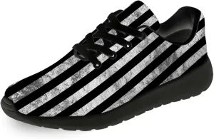 Striped Tennis Shoes for Men Women Running Walking Shoes Gym Athletic Sneakers Gifts for Mom Dad