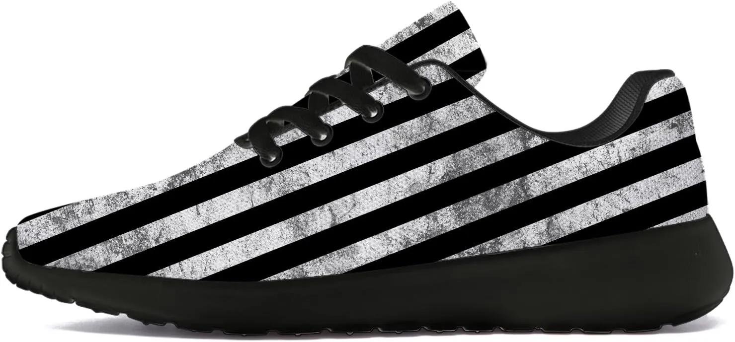 Striped Tennis Shoes for Men Women Running Walking Shoes Gym Athletic Sneakers Gifts for Mom Dad
