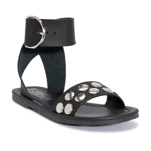 Studded flat sandal