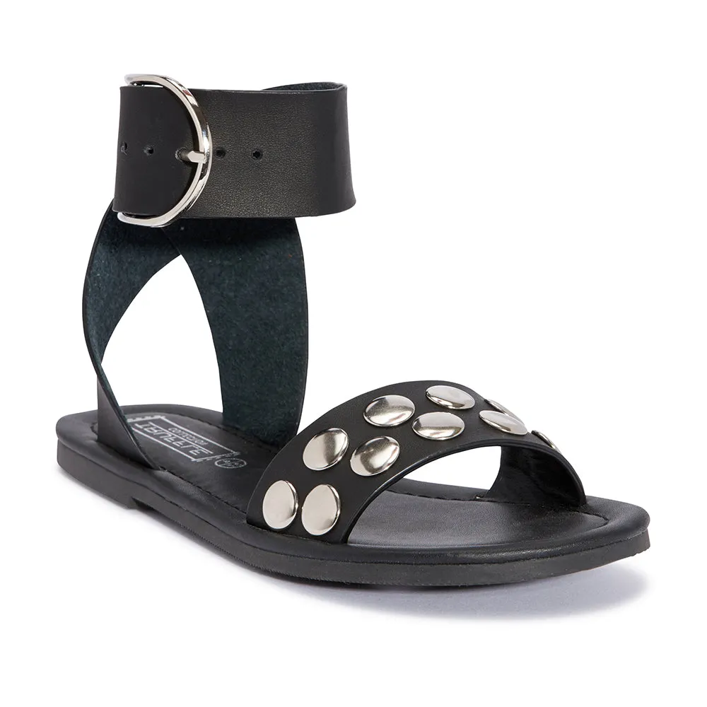 Studded flat sandal