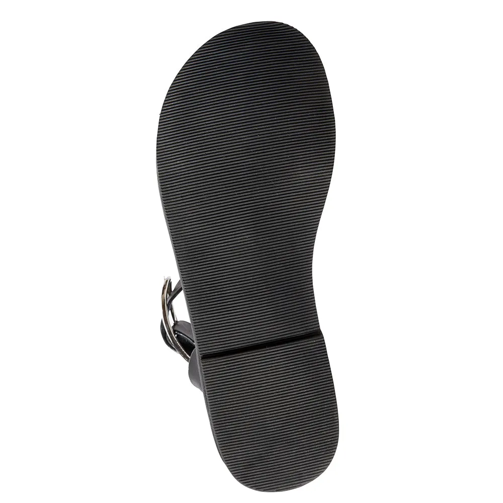 Studded flat sandal