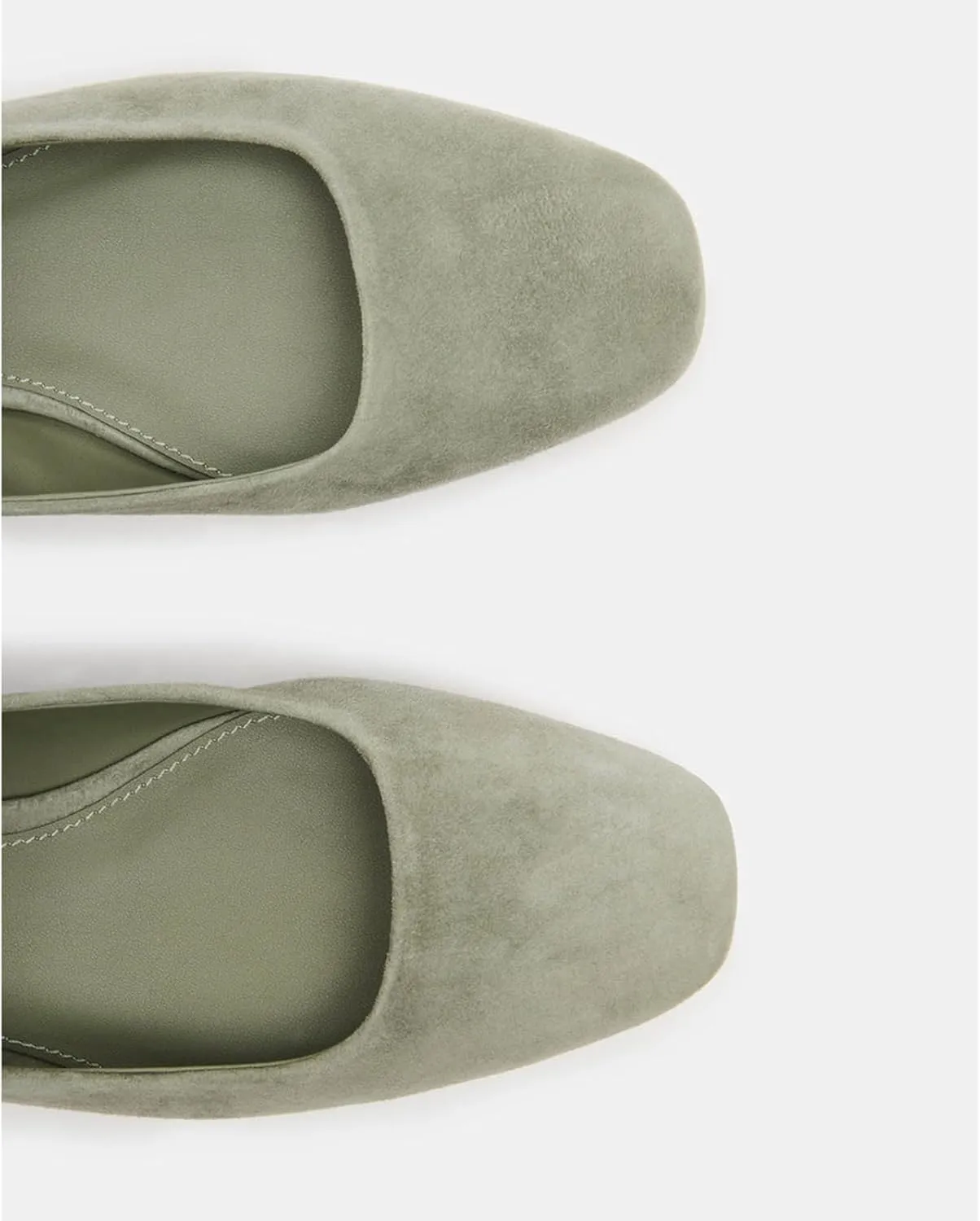 Suede Leather Ballet Flats Shoes for Women Cute Square Toe Slip On Mary Jane Flats Comfy Ballerina Flat Shoes Causal Daily Shoes with Strap