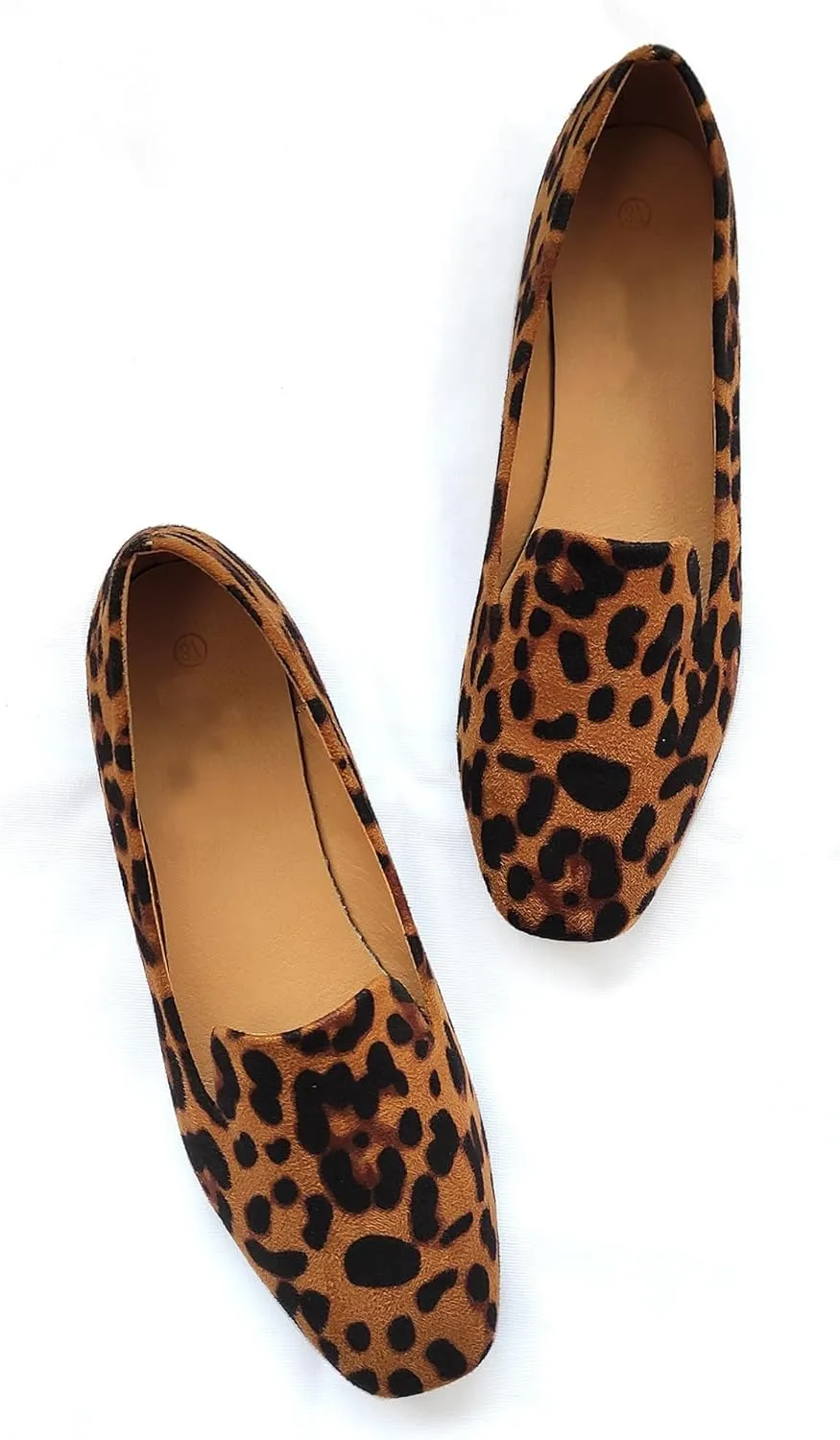 Suede Loafers for Women Flat Shoes Slip On Casual Shoes Comfortable Soft