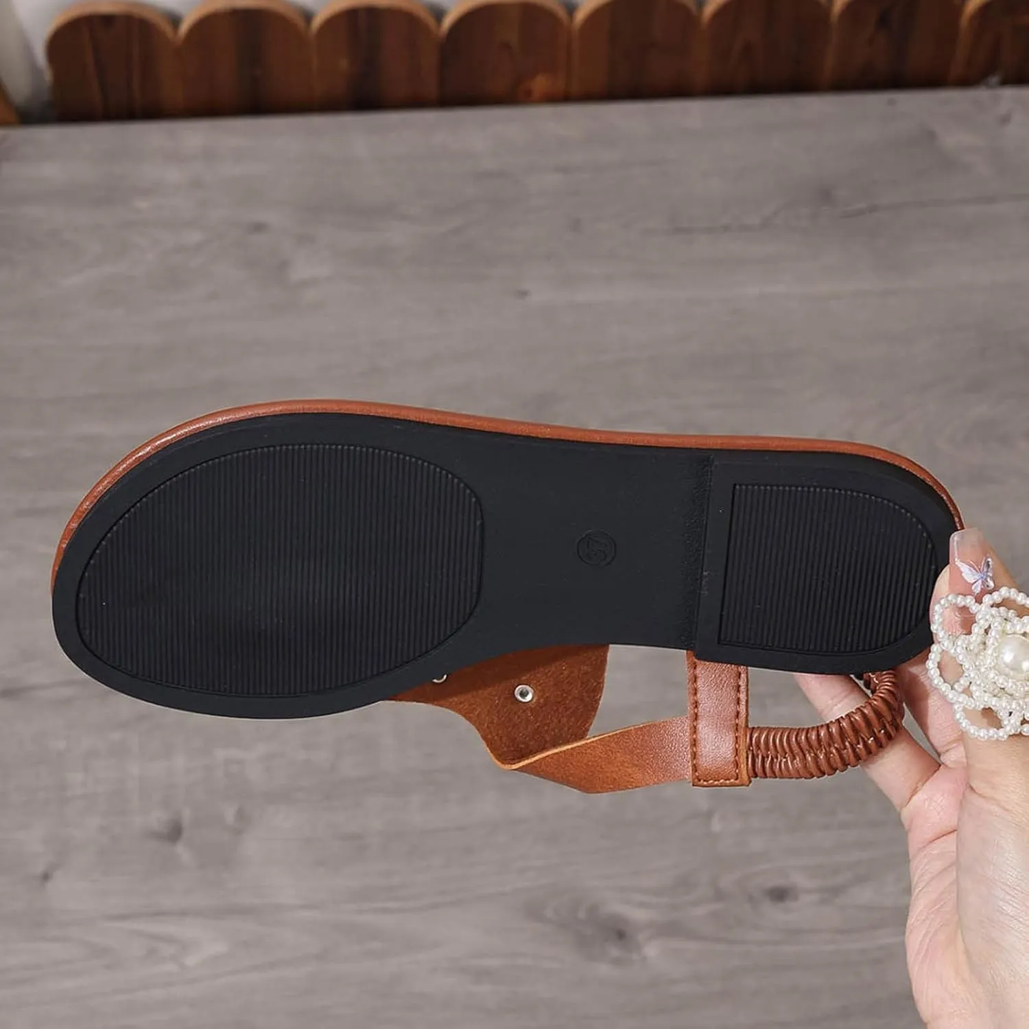 Summer Home Household Indoor Slip Thick Soled PVC Women Slippers Extra Wide Shoes Memory Foam Wedge Sandals for Women