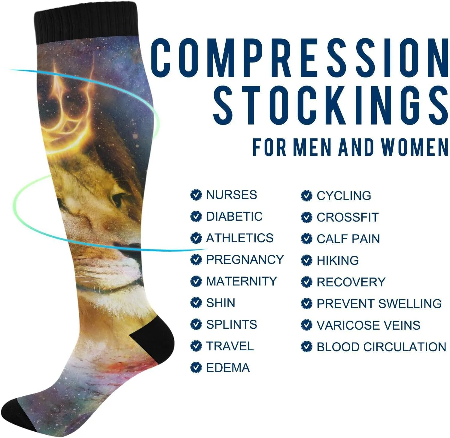 Sweet Dogs Mens Womens Crew Socks Calf Dress Socks Lightweight Comfy Long Socks 2 Pair Pack