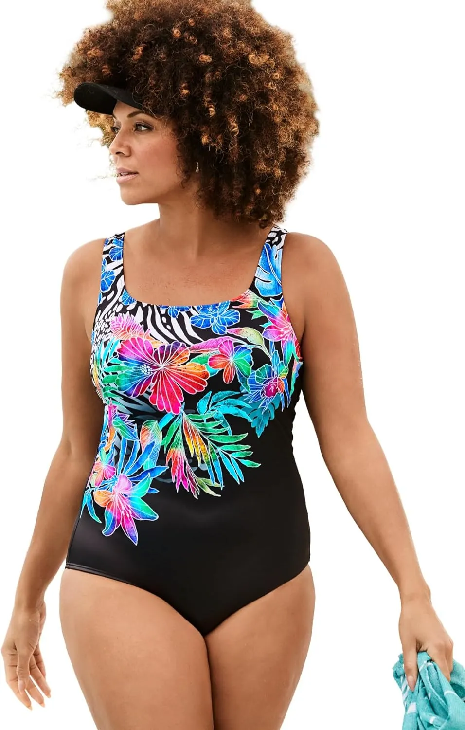 Swimsuits For All Women's Tank One Piece Swimsuit (Plus