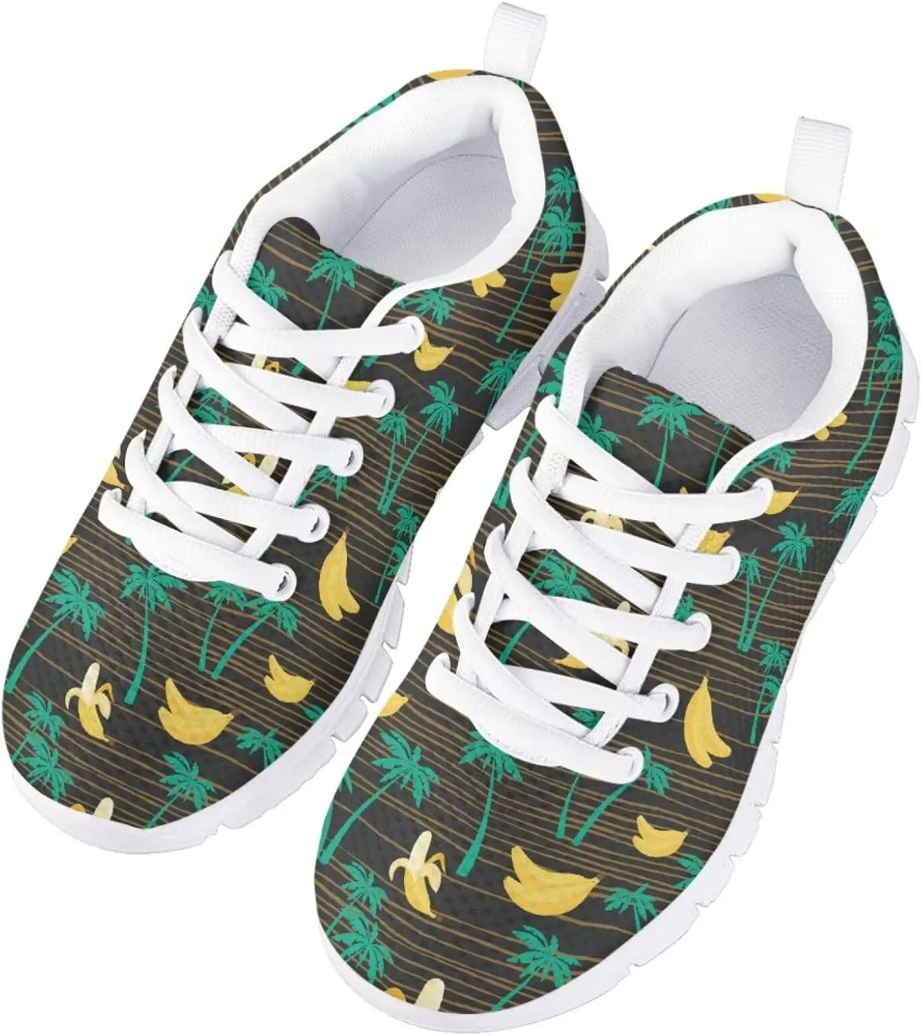 SYtrade Girls Tennis Shoes Slip On Sneaker Kid's Lace-up Running Shoe White Sole