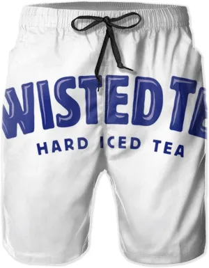 T-Wisted T-Ea Mens Swim Trunks Casual Beach Shorts Quick Dry Summer Boardshorts with Pockets Surf Short Board
