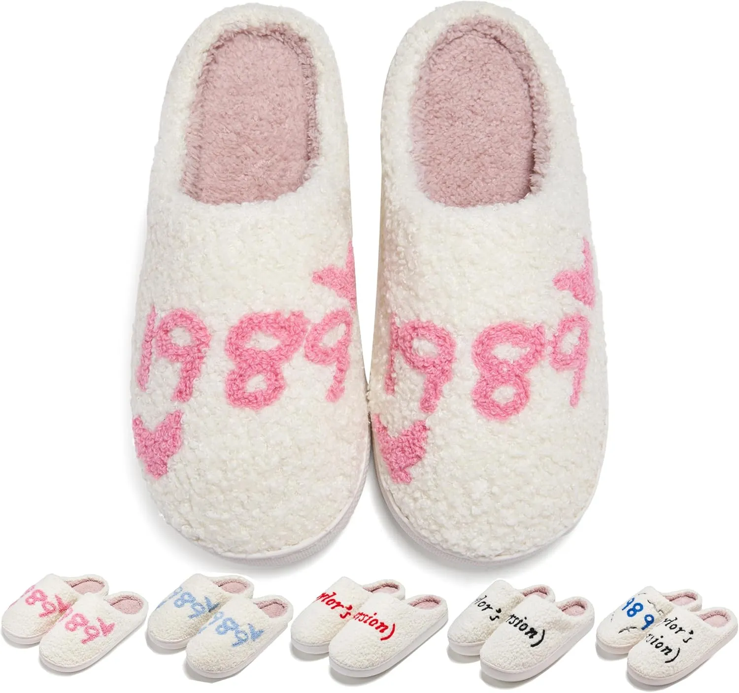 Taylor's Comfy Bedroom Slippers - Cute Ladies Cozy Fluffy Fuzzy House Slippers With Soft Memory Foam Insole