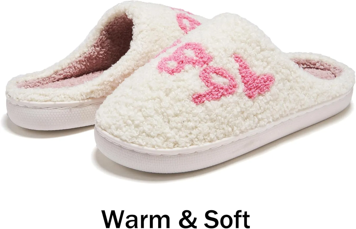 Taylor's Comfy Bedroom Slippers - Cute Ladies Cozy Fluffy Fuzzy House Slippers With Soft Memory Foam Insole