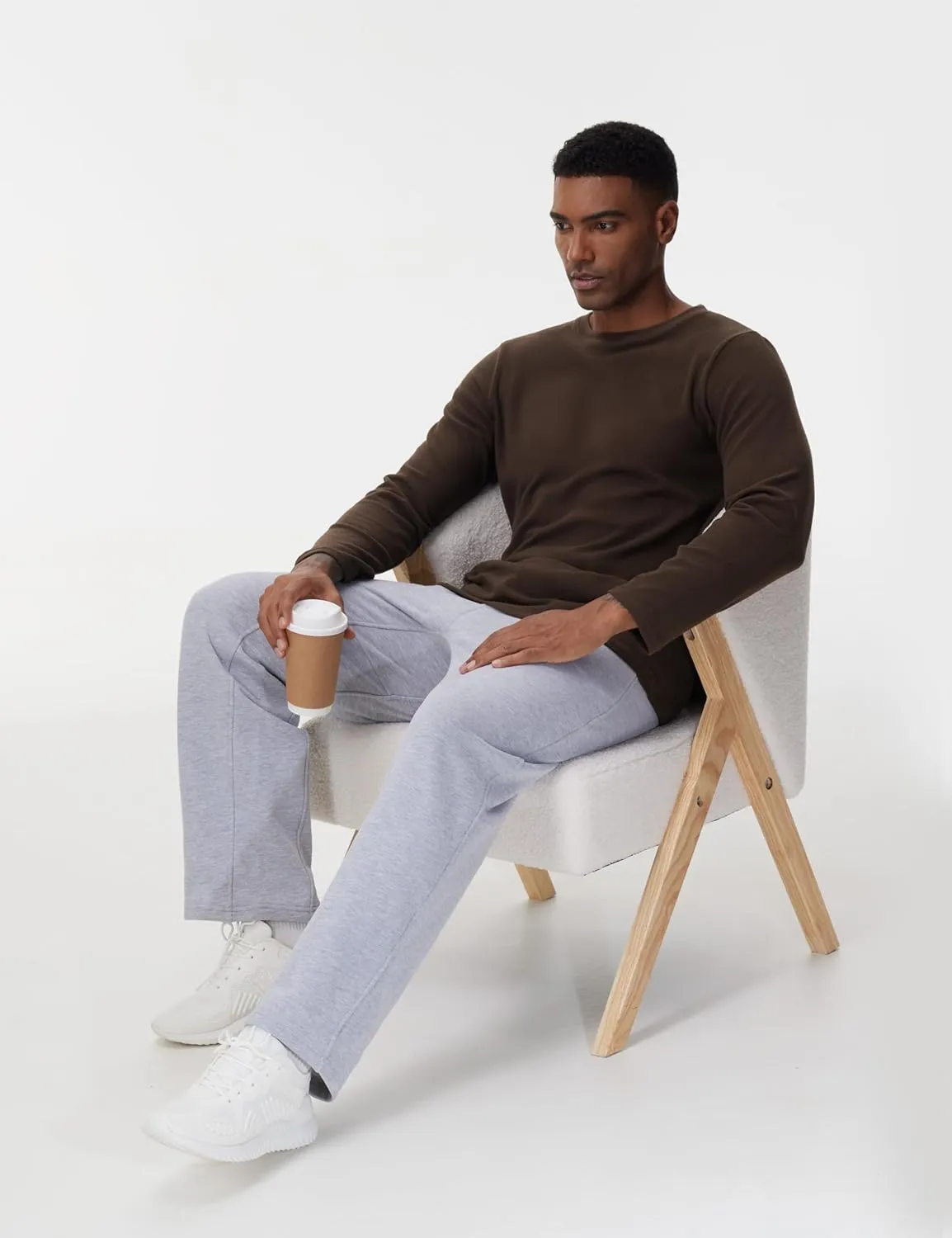 THE GYM PEOPLE Men's Baggy Fleece Workout Sweatpants with Pockets Drawstring Lounge Athletic Running Pants