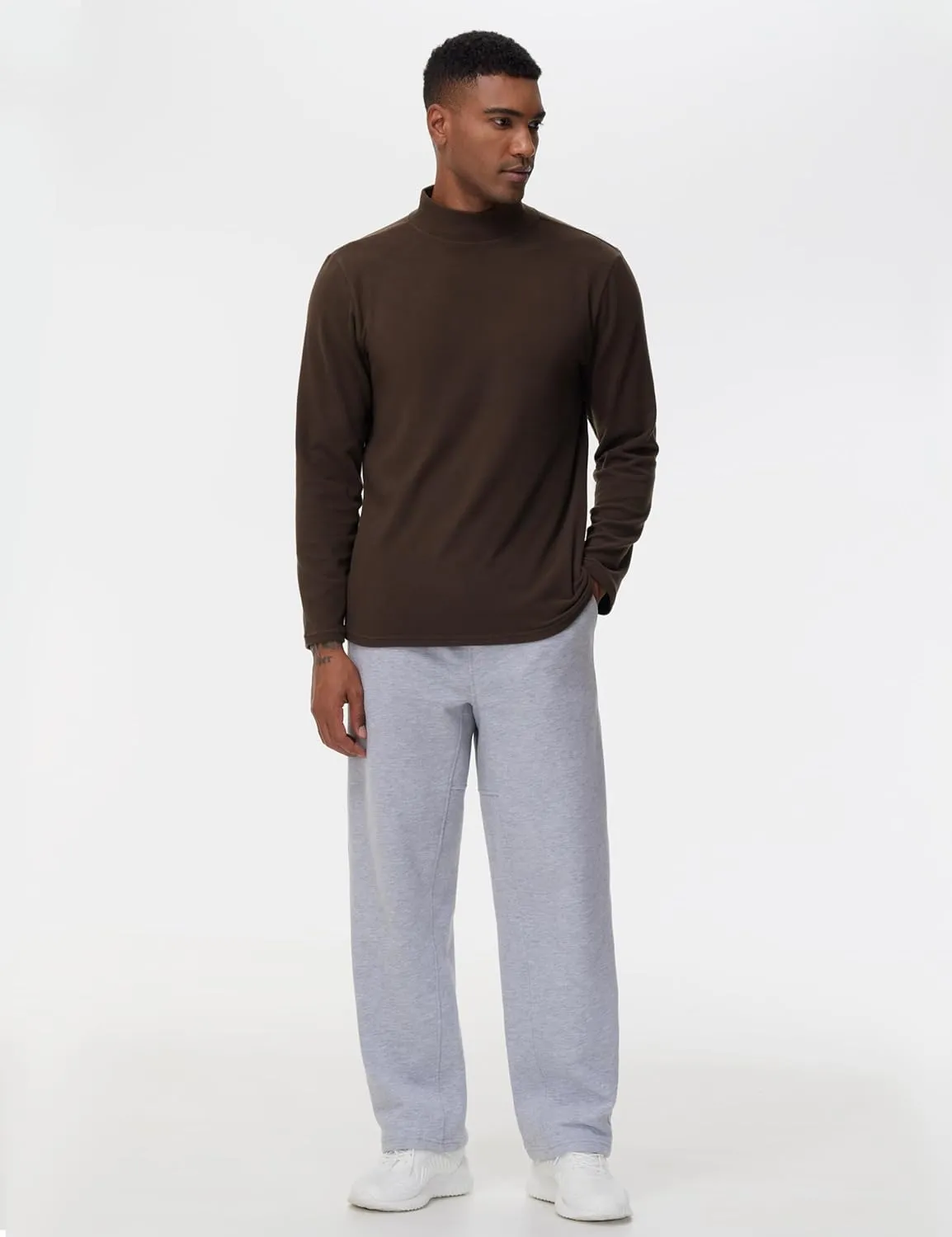 THE GYM PEOPLE Men's Baggy Fleece Workout Sweatpants with Pockets Drawstring Lounge Athletic Running Pants