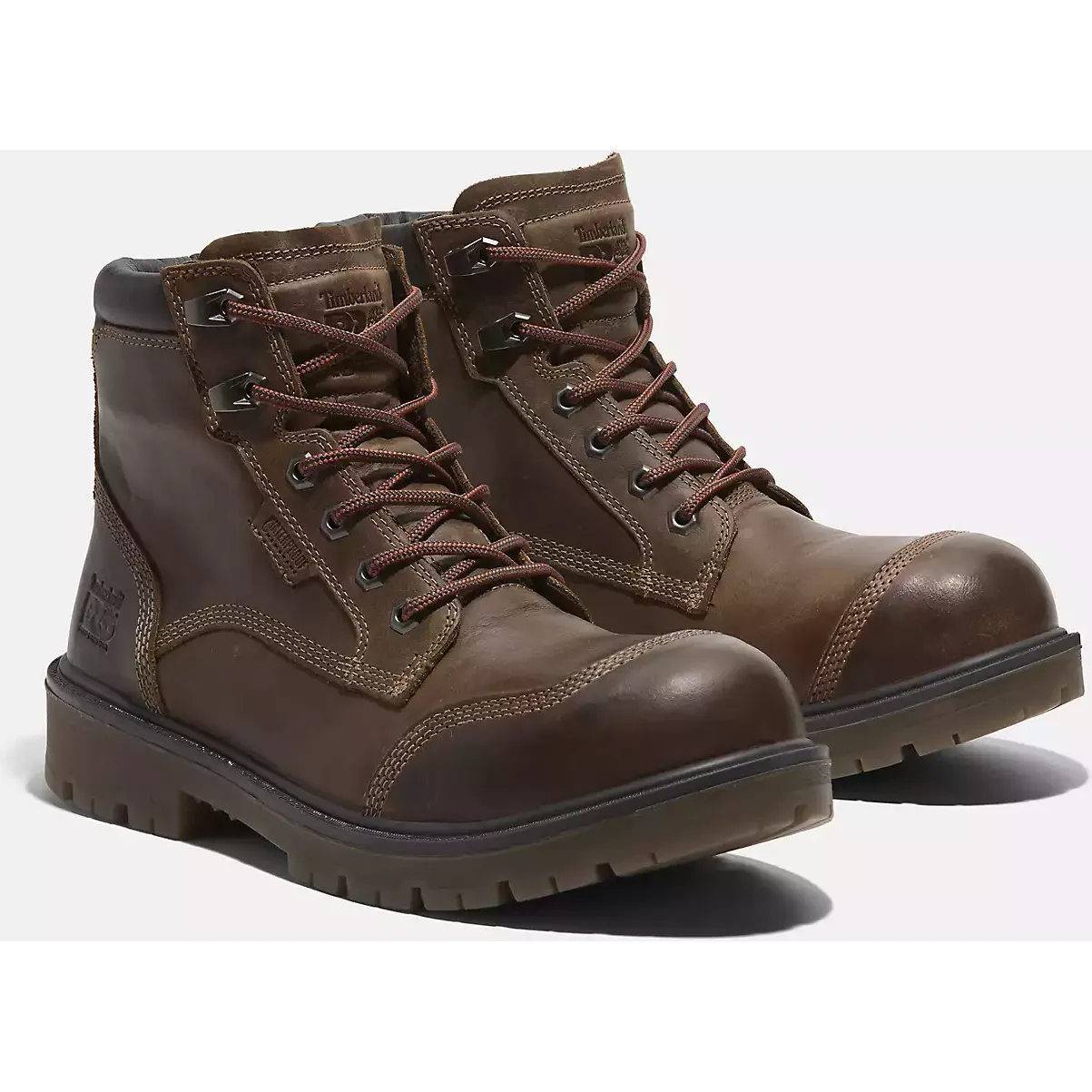 Timberland Pro Men's Whitman 6" Composite Toe Waterproof Work Boot -Brown- TB0A677YW01