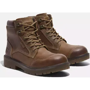 Timberland Pro Men's Whitman 6" Soft Toe Waterproof Work Boot -Brown- TB0A678KEM4