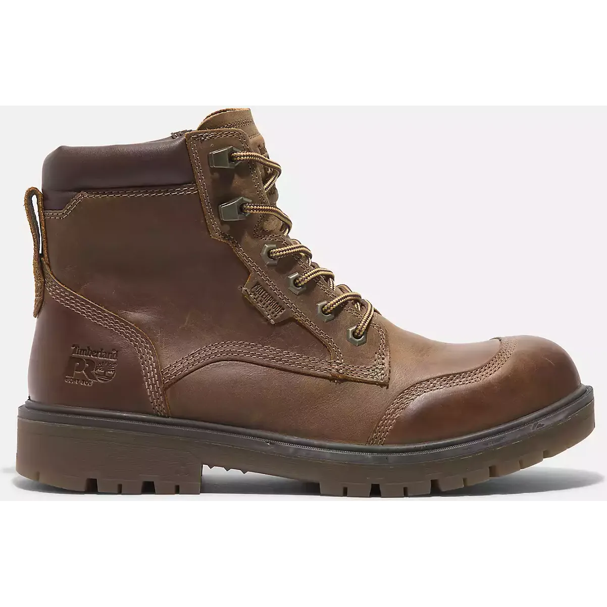 Timberland Pro Men's Whitman 6" Soft Toe Waterproof Work Boot -Brown- TB0A678KEM4