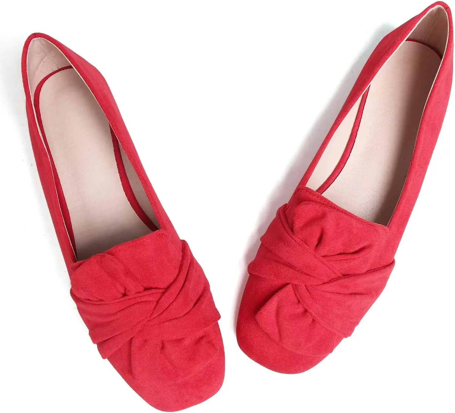 TN TANGNEST Womens Dress Flats Fashion Soft Pointed Toe Bowknot Slip On Flat Shoes