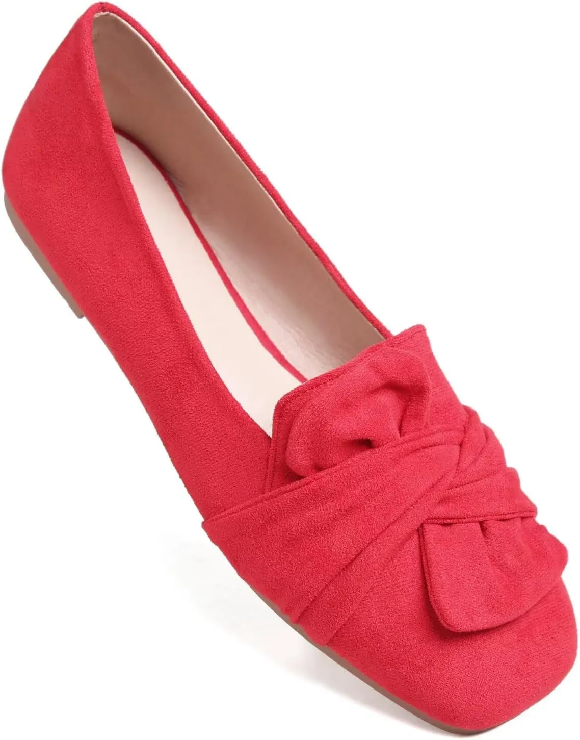 TN TANGNEST Womens Dress Flats Fashion Soft Pointed Toe Bowknot Slip On Flat Shoes