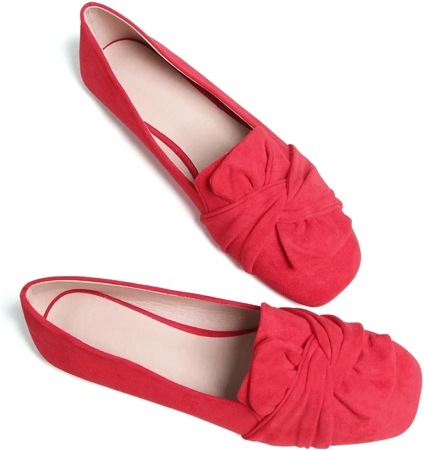 TN TANGNEST Womens Dress Flats Fashion Soft Pointed Toe Bowknot Slip On Flat Shoes