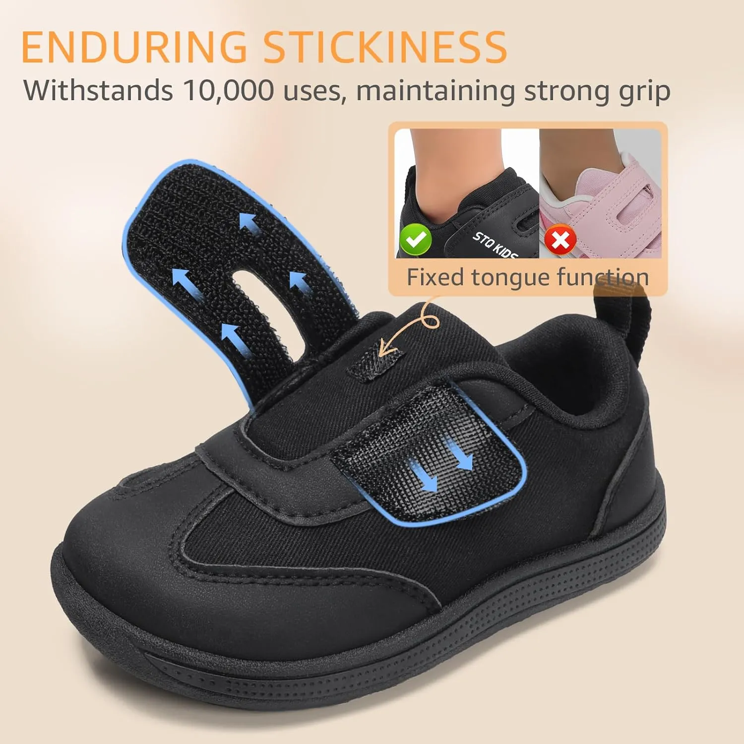 Toddler Wide Toe Box Shoes: Boys Barefoot Shoe Girl Sneakers Little Kids Tennis Non-Slip Zero Drop First Walking Breathable Running Athletic School Gym Sneaker