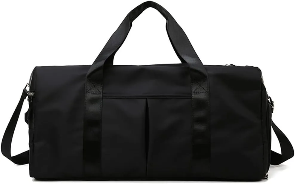 Travel Handbag Outdoor Travel Bag Sports Gym Bags Training Fitness Yoga Sport Bag with Shoes Compartment(D)