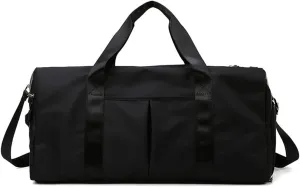 Travel Handbag Outdoor Travel Bag Sports Gym Bags Training Fitness Yoga Sport Bag with Shoes Compartment(D)
