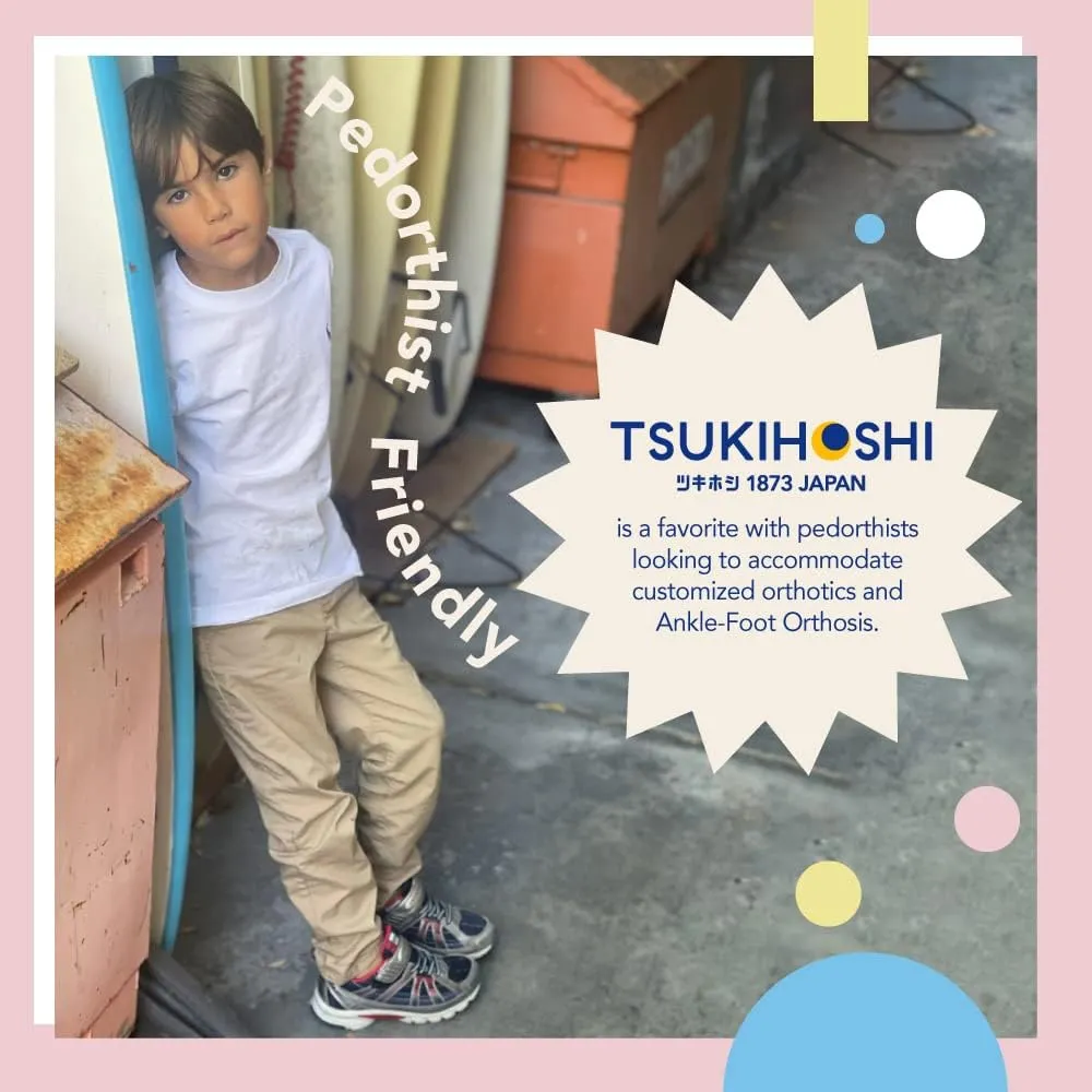 TSUKIHOSHI Storm Kids Shoes - Strap-Closure Machine-Washable Kids Sneakers with Wide Toe Box and Slip-Resistant, Non-Marking Outsoles