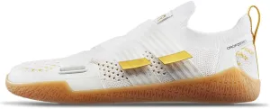 TYR Men's DropZero Barefoot Stability Strap Trainer Sneaker, White/Gold, 6.5