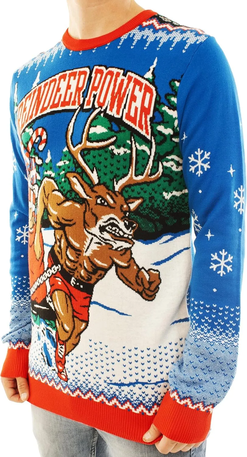 Ugly Christmas Party Knitted Ugly Christmas Sweater for Men and Women - Reindeer & Animals