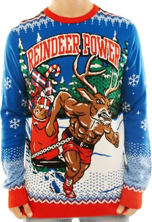 Ugly Christmas Party Knitted Ugly Christmas Sweater for Men and Women - Reindeer & Animals