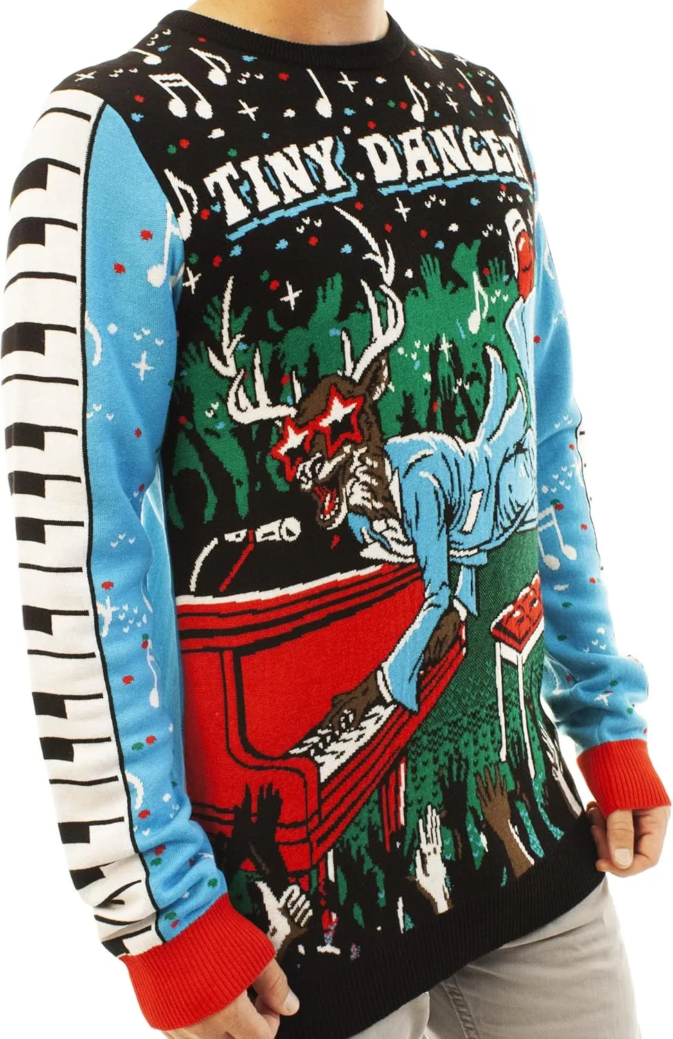 Ugly Christmas Party Knitted Ugly Christmas Sweater for Men and Women - Reindeer & Animals
