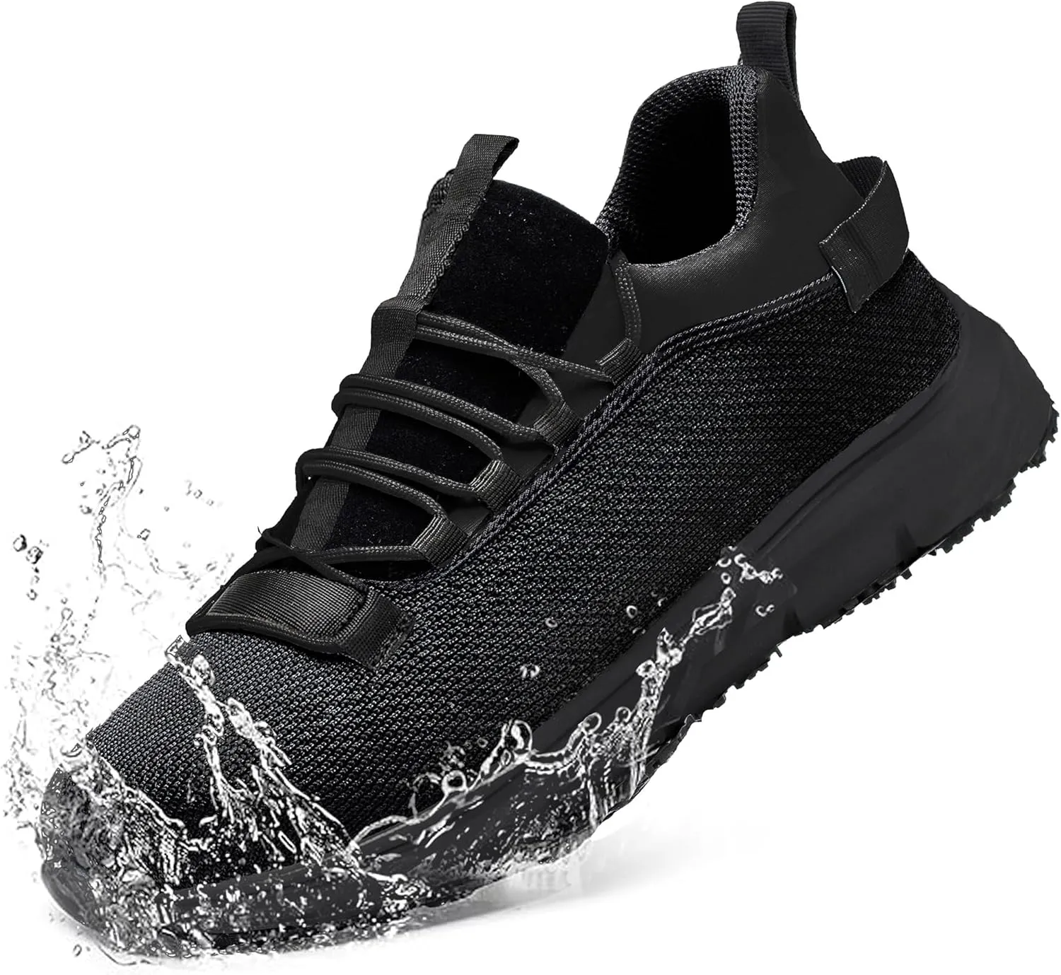 ulogu Non Slip Steel Toe Work Shoes for Men Women,Waterproof Lightweight Comfy Safety Roofing Sneakers