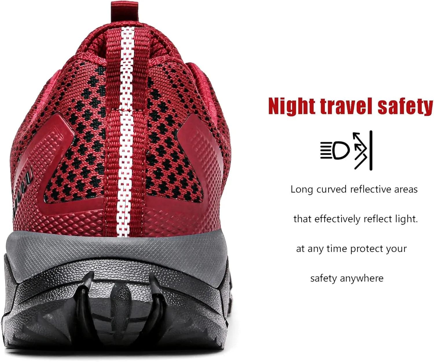 ulogu Waterproof Hiking Shoes for Men Women丨 Comfy Lightweight Non-Slip All Day Walking Work Sneakers 6-Month Warranty