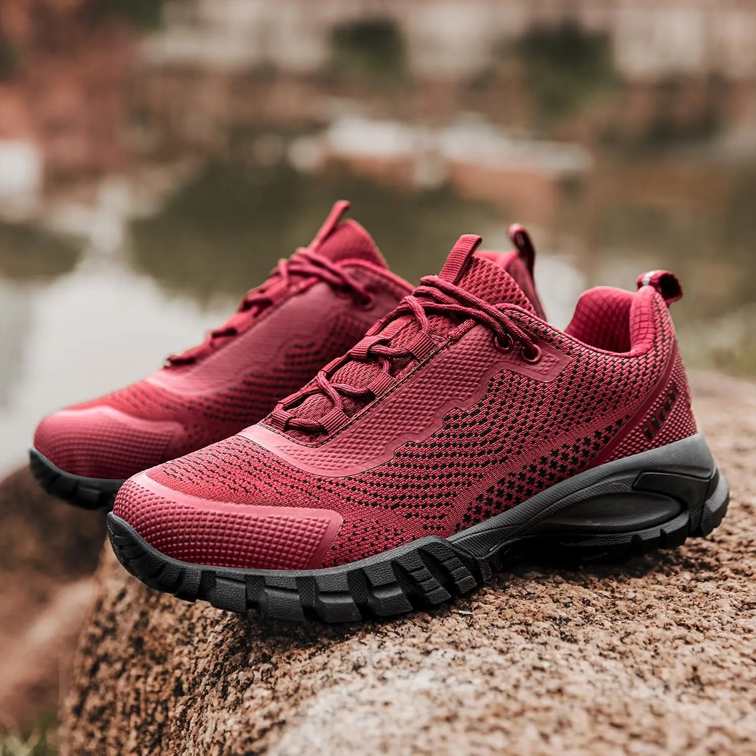 ulogu Waterproof Hiking Shoes for Men Women丨 Comfy Lightweight Non-Slip All Day Walking Work Sneakers 6-Month Warranty