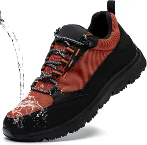 ulogu Waterproof Steel Toe Shoes for Men Comfy Lightweight Non Slip Safety Work Sneakers 6-Month Warranty