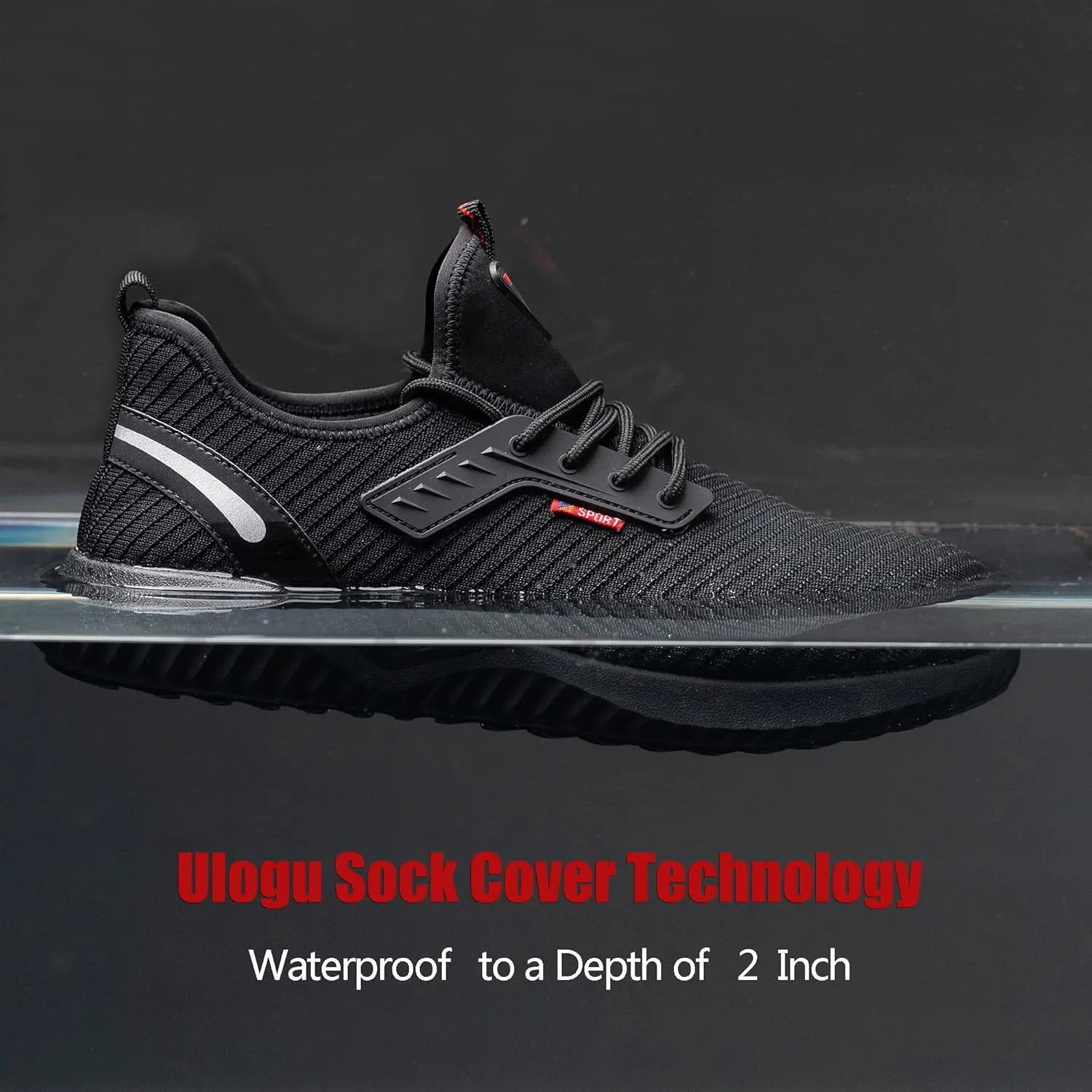 ulogu Waterproof Steel Toe Shoes for Men Comfy Lightweight Non Slip Safety Work Sneakers 6-Month Warranty