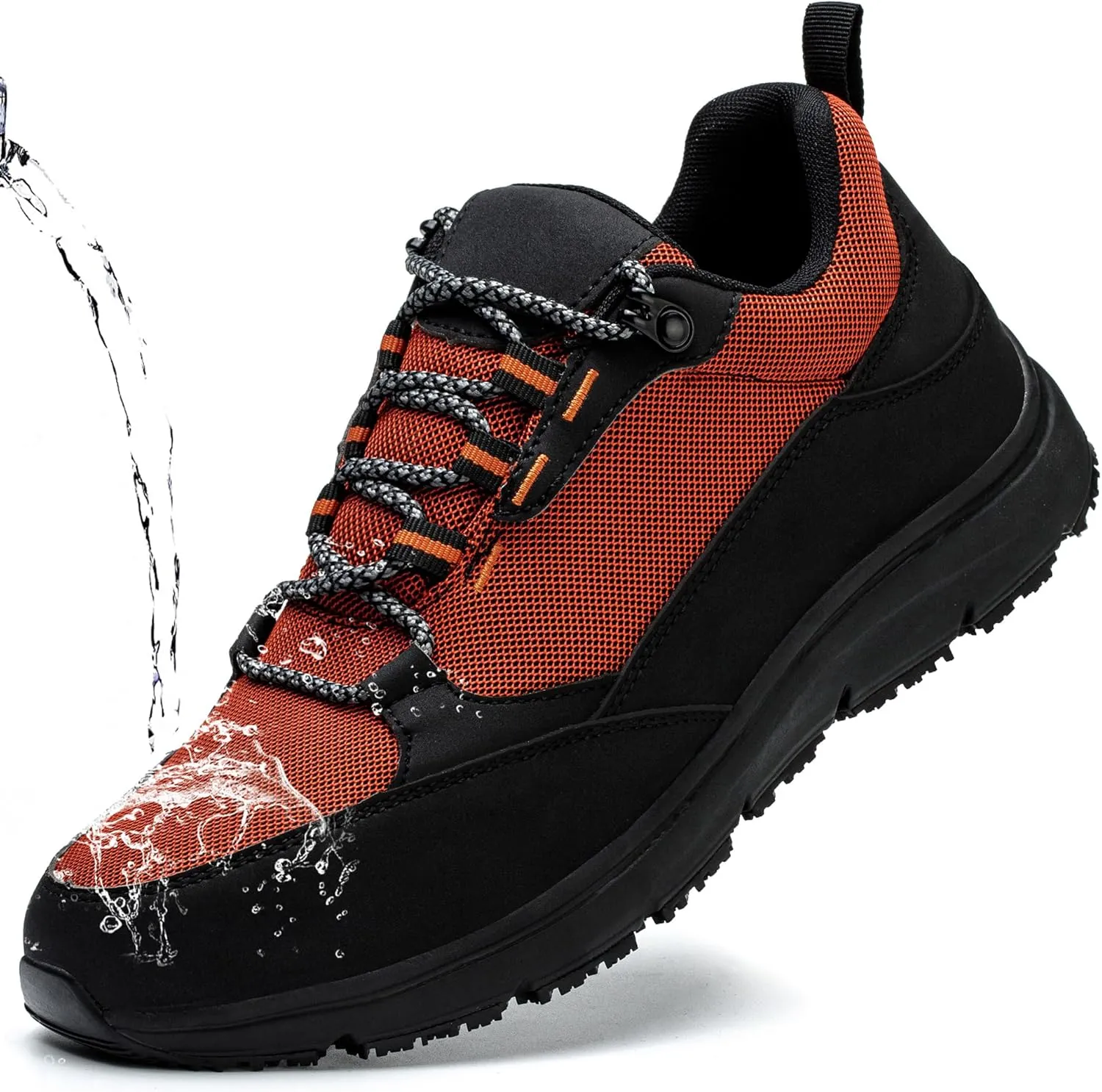 ulogu Waterproof Steel Toe Shoes for Men Comfy Lightweight Non Slip Safety Work Sneakers 6-Month Warranty