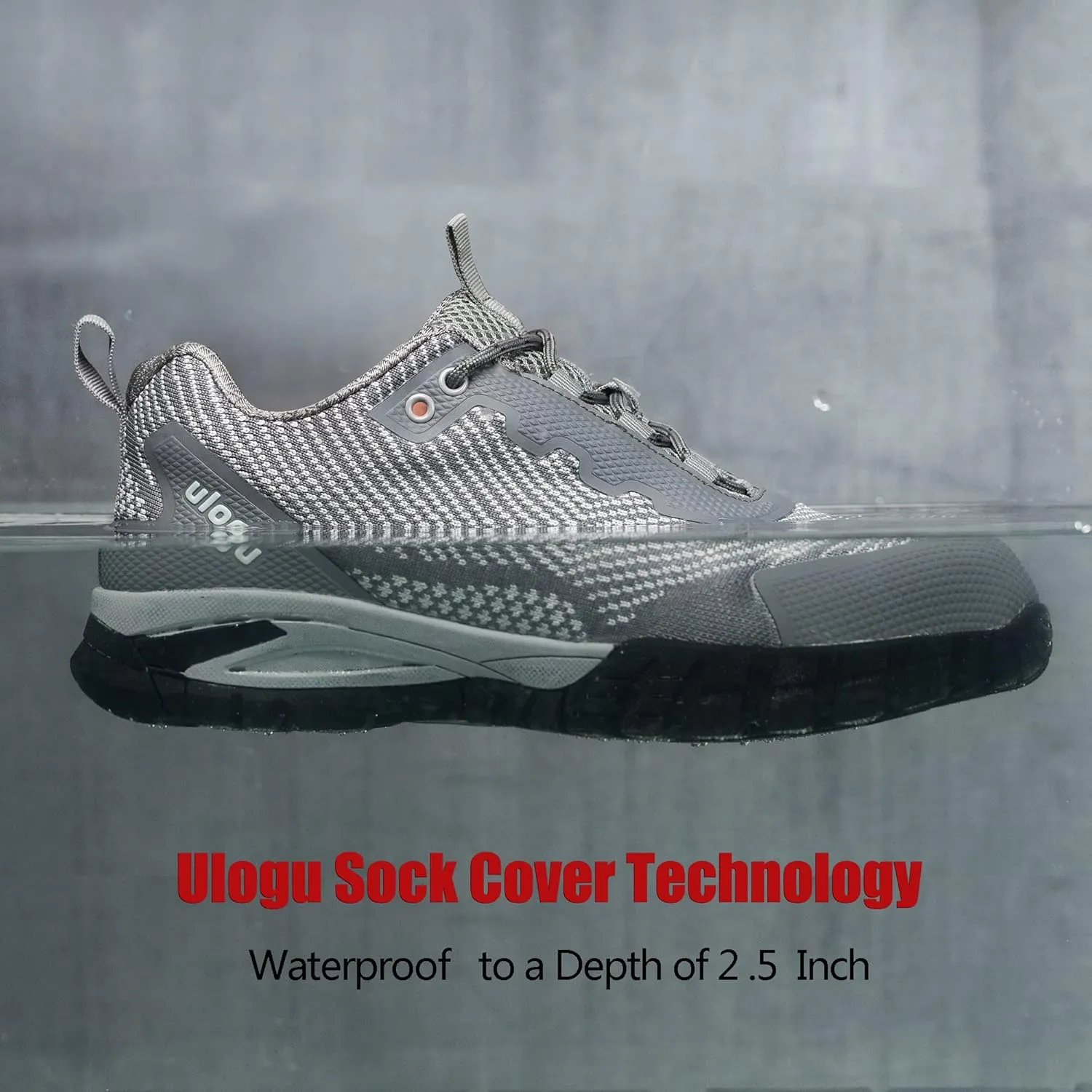ulogu Women's Waterproof Hiking Shoes Lightweight Non-Slip Comfy All Day Walking Work Sneakers 6-Month Warranty