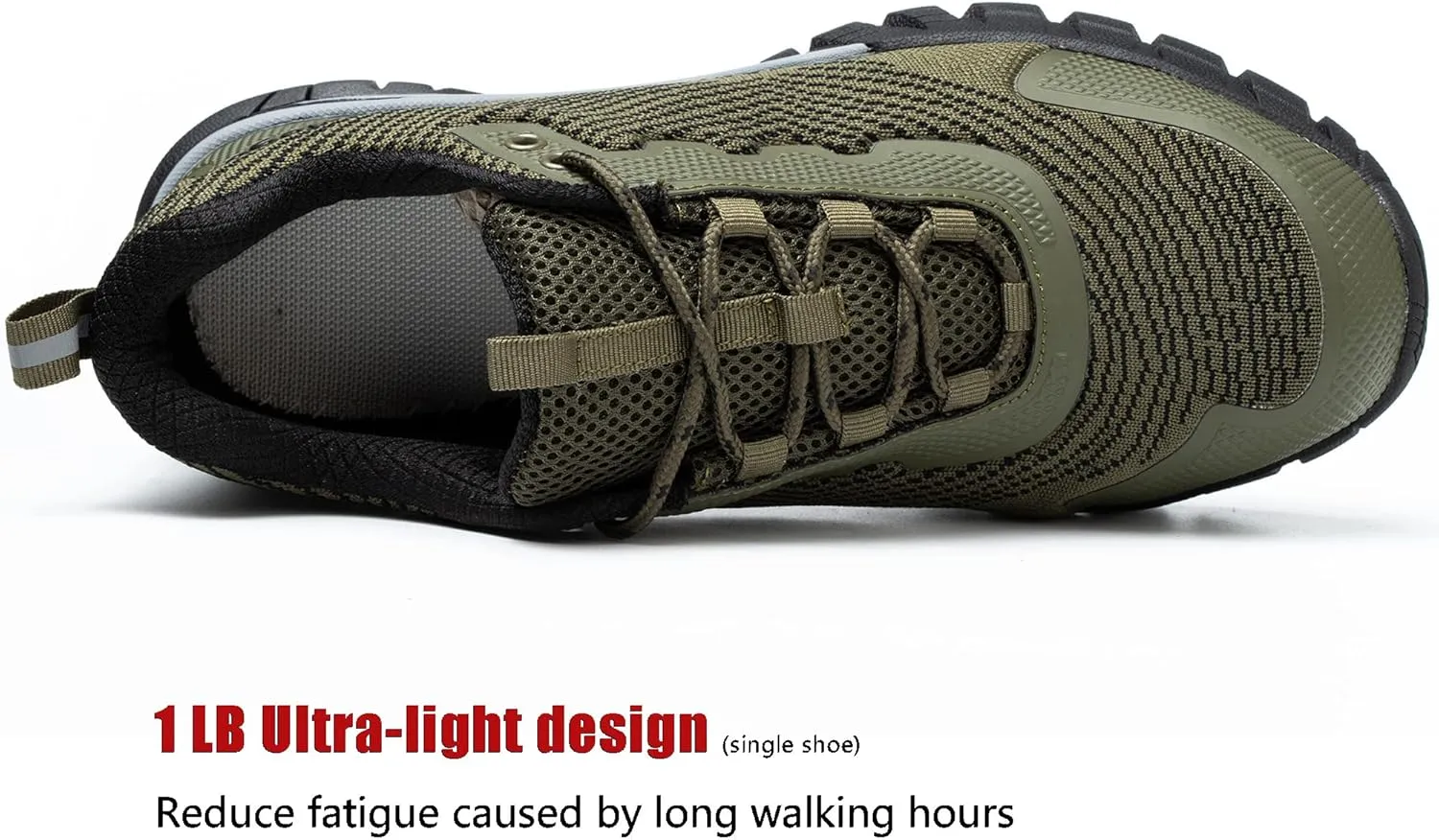 ulogu Women's Waterproof Hiking Shoes Lightweight Non-Slip Comfy All Day Walking Work Sneakers 6-Month Warranty