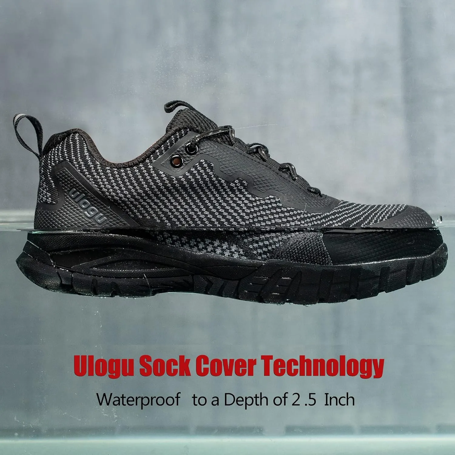 ulogu Women's Waterproof Hiking Shoes Lightweight Non-Slip Comfy All Day Walking Work Sneakers 6-Month Warranty