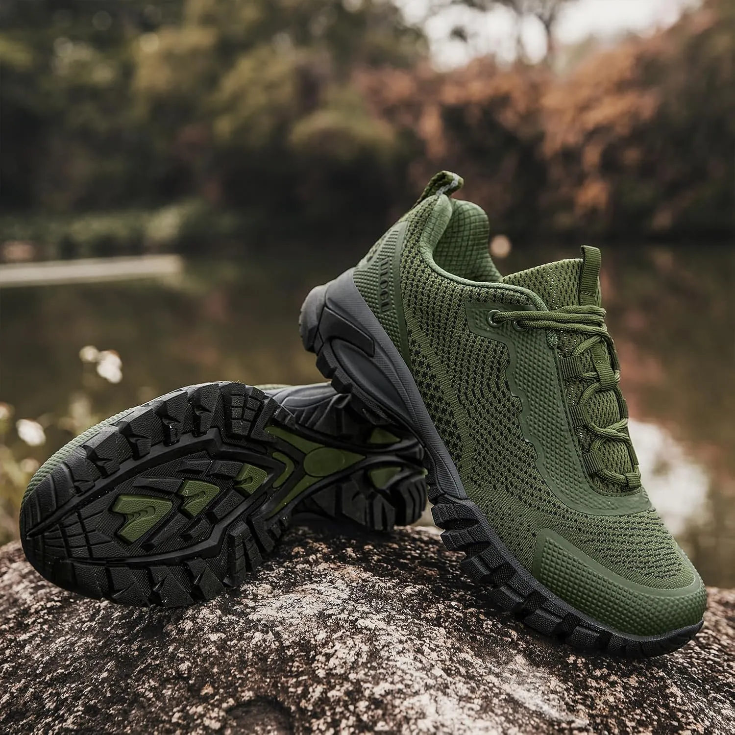 ulogu Women's Waterproof Hiking Shoes Lightweight Non-Slip Comfy All Day Walking Work Sneakers 6-Month Warranty