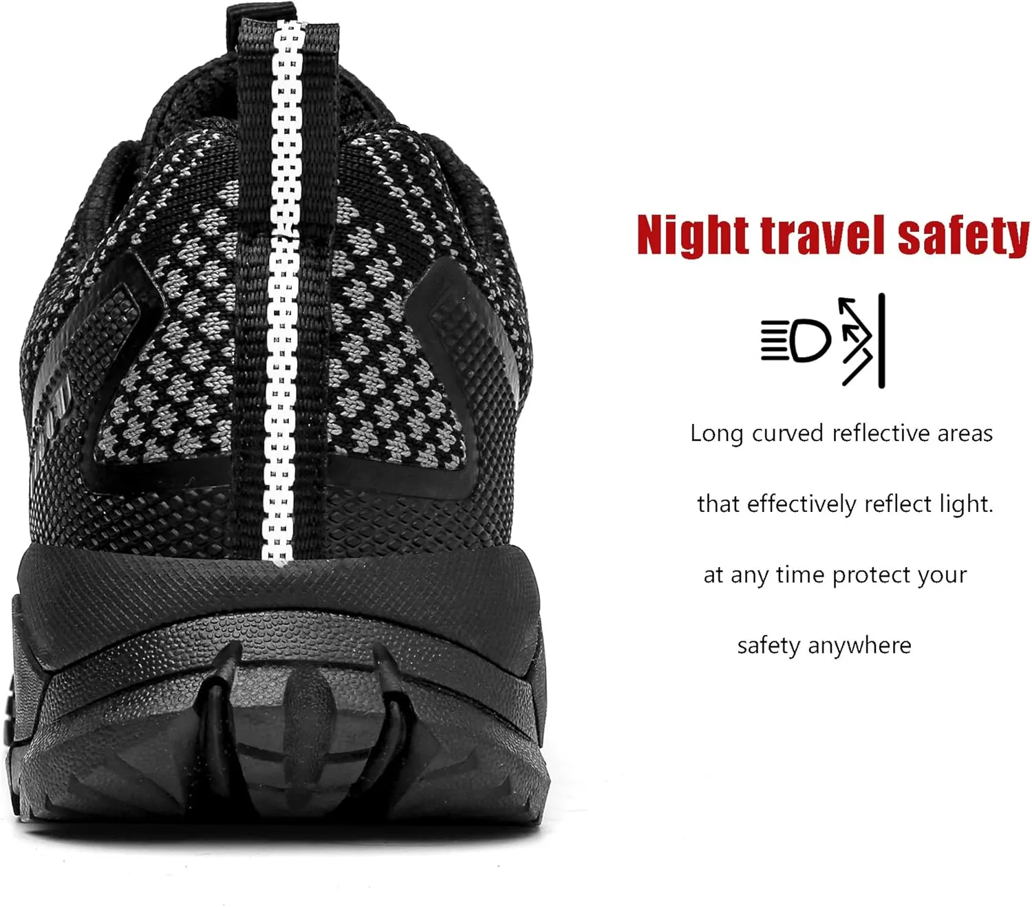 ulogu Women's Waterproof Hiking Shoes Lightweight Non-Slip Comfy All Day Walking Work Sneakers 6-Month Warranty