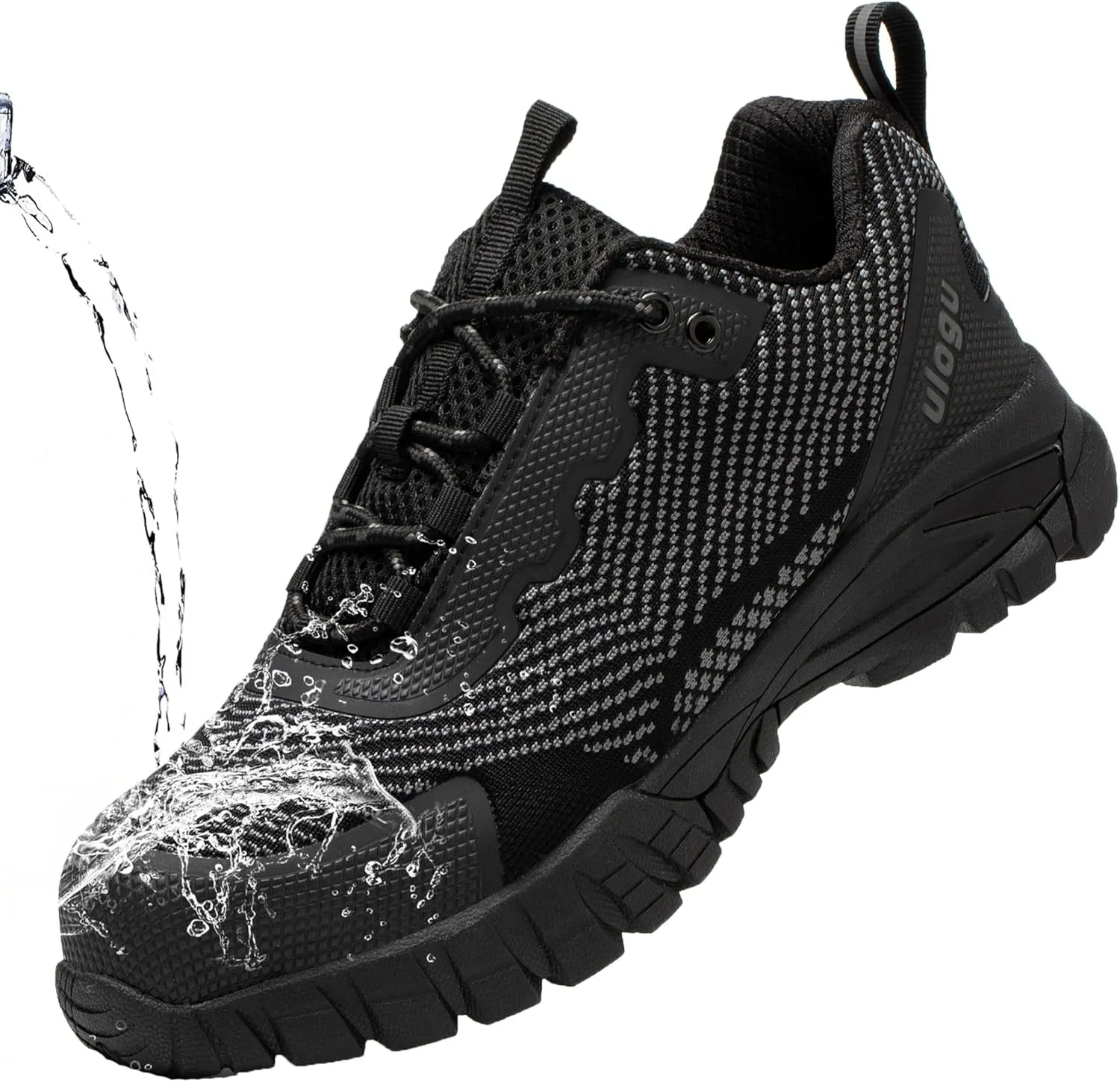 ulogu Women's Waterproof Hiking Shoes Lightweight Non-Slip Comfy All Day Walking Work Sneakers 6-Month Warranty
