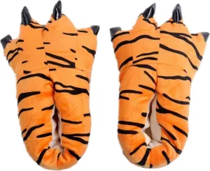 Unisex Cozy Flannel House Monster Slippers Halloween Animal Costume Paw Claw Shoes