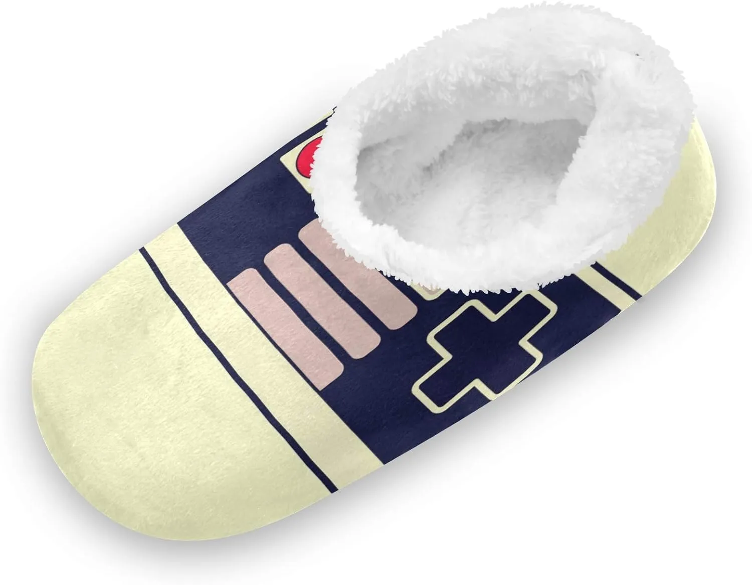 Unisex Fuzzy House Slippers Memory Foam Warm Slip Shoes Fur Lining M-XXL