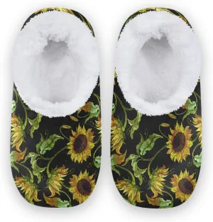 Unisex Fuzzy House Slippers Memory Foam Warm Slip Shoes Fur Lining M-XXL