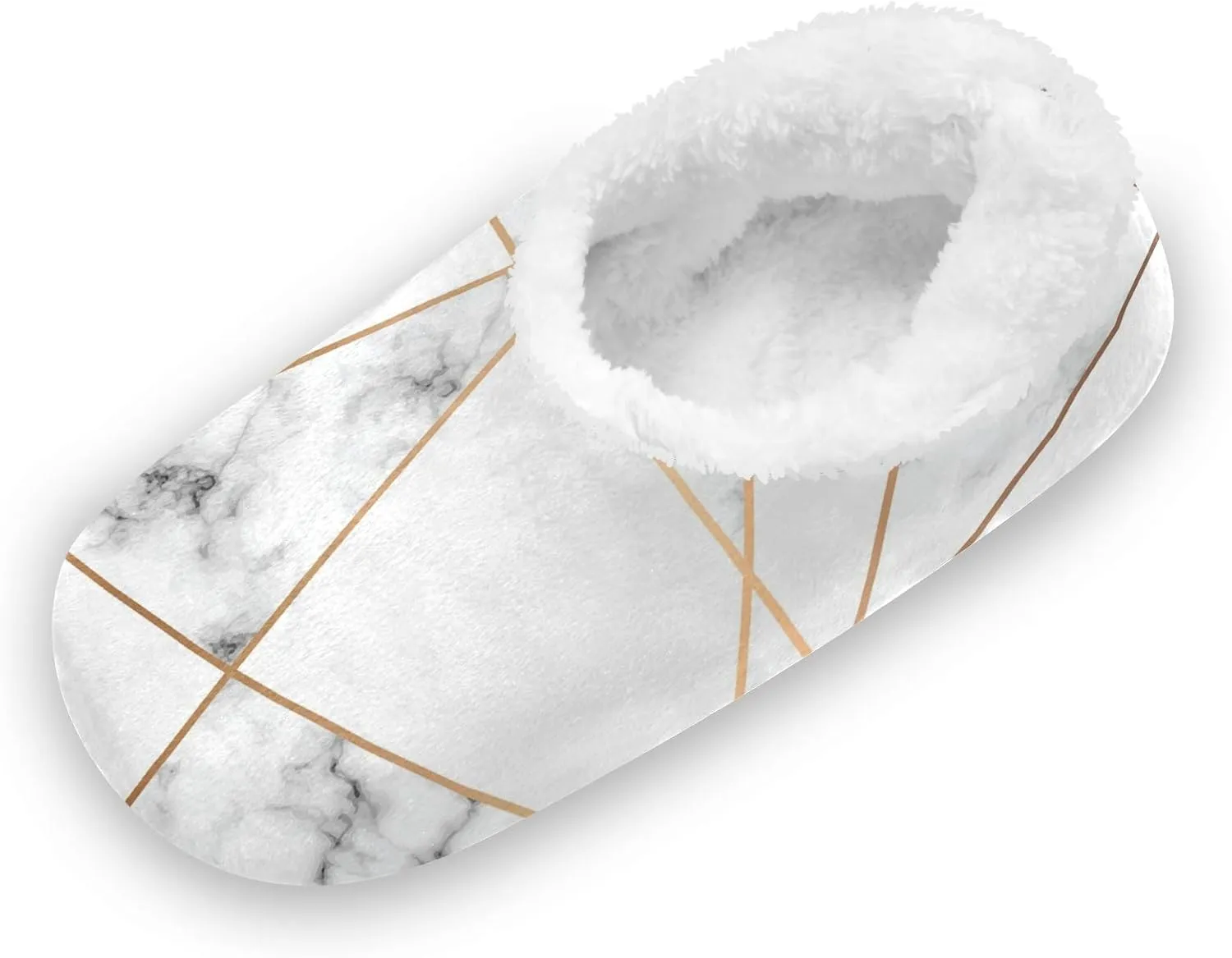 Unisex Fuzzy House Slippers Memory Foam Warm Slip Shoes Fur Lining M-XXL