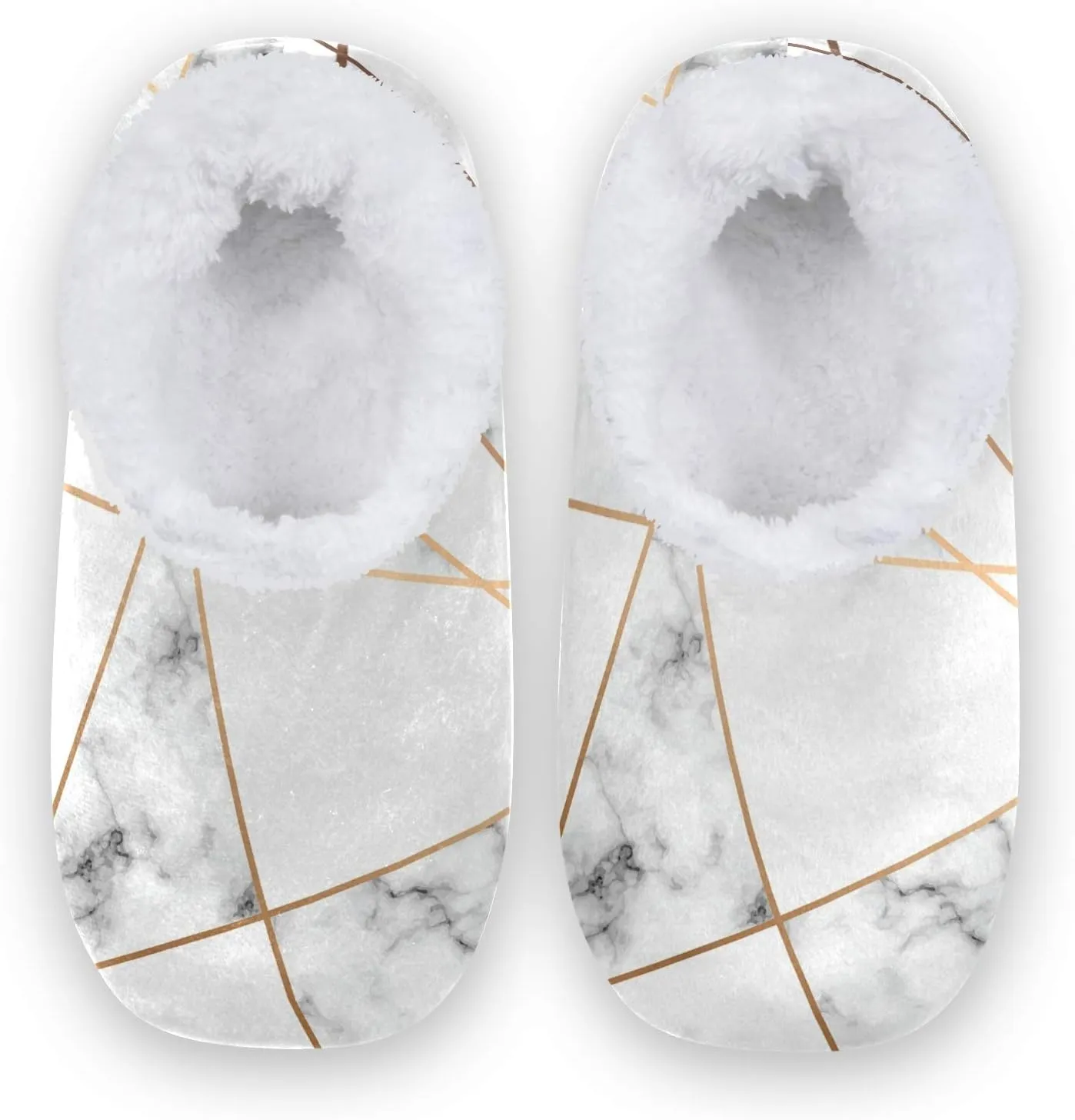 Unisex Fuzzy House Slippers Memory Foam Warm Slip Shoes Fur Lining M-XXL