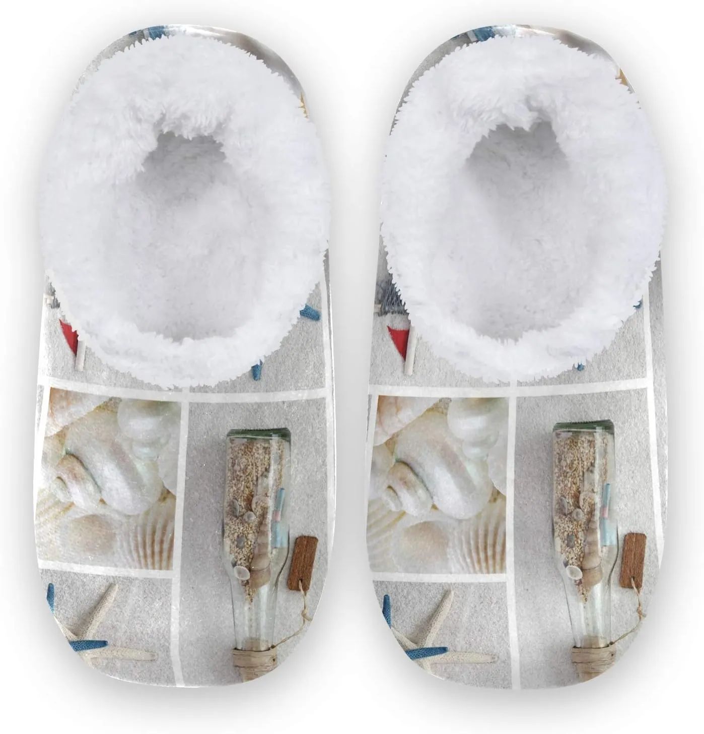 Unisex Fuzzy House Slippers Memory Foam Warm Slip Shoes Fur Lining M-XXL